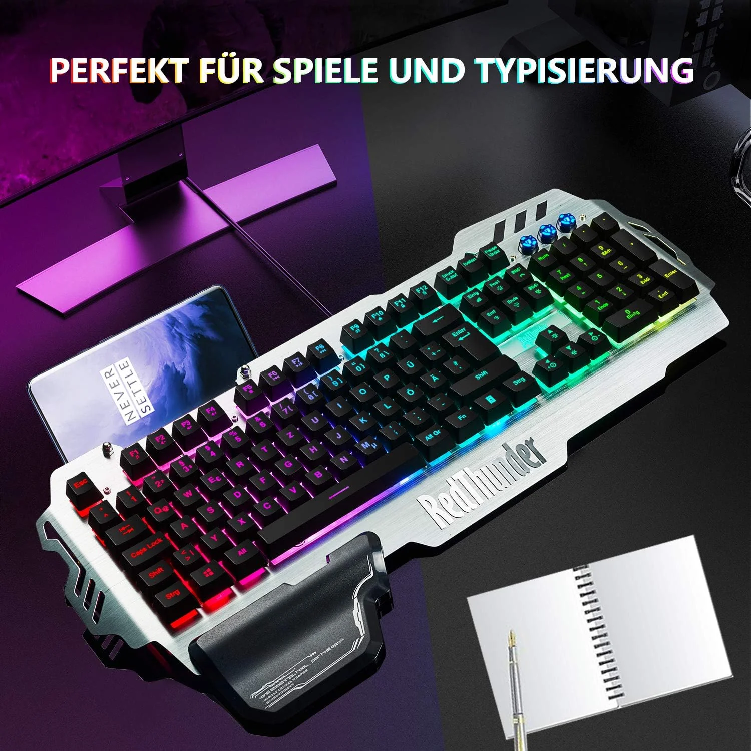 RedThunder K900 clavier gaming plein format